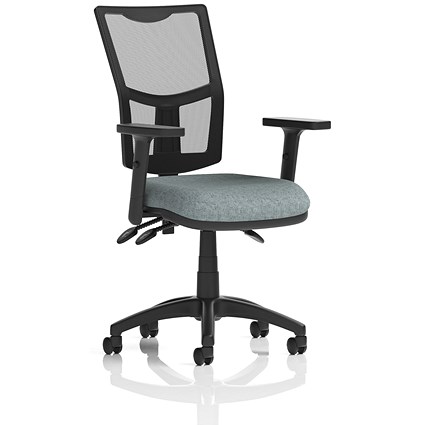 Eclipse Plus III Mesh Back Lever Task Operator Chair, Height Adjustable Arms, Rivet Tensile