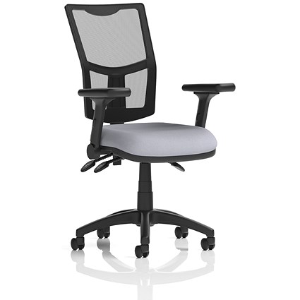 Eclipse Plus III Mesh Back Lever Task Operator Chair, Folding Arms, Quest Shell