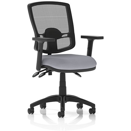 Eclipse Plus III Deluxe Mesh Back Lever Task Operator Chair, Height Adjustable Arms, Quest Shell