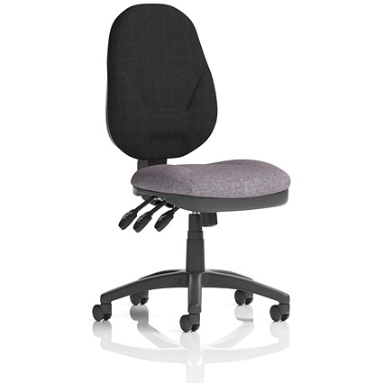 Eclipse Plus XL Black Back Lever Task Operator Chair, Rivet Fuse