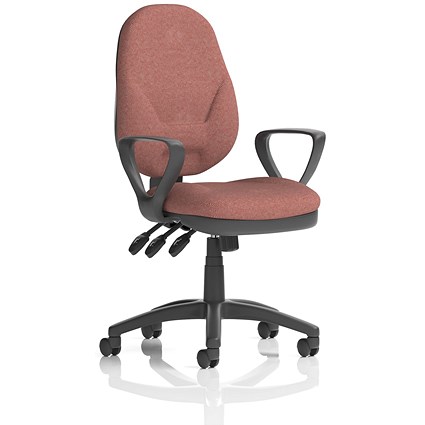 Eclipse Plus XL Lever Task Operator Chair, Fixed Height Arms, Rivet Forge