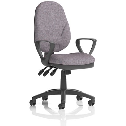 Eclipse Plus XL Lever Task Operator Chair, Fixed Height Arms, Rivet Fuse