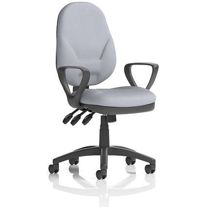 Eclipse Plus XL Lever Task Operator Chair, Fixed Height Arms, Quest Shell