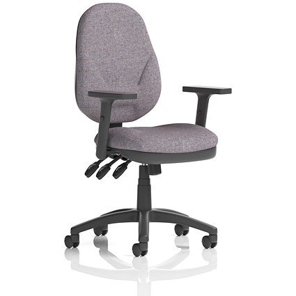 Eclipse Plus XL Lever Task Operator Chair, Height Adjustable Arms, Rivet Fuse