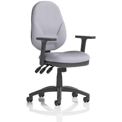 Eclipse Plus XL Lever Task Operator Chair, Height Adjustable Arms, Quest Shell