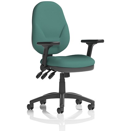 Eclipse Plus XL Lever Task Operator Chair, Folding Arms, Quest Kelp