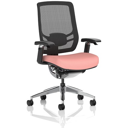 Ergo Click Mesh Back Chair, Height Adjustable Arms, Quest Shrimp