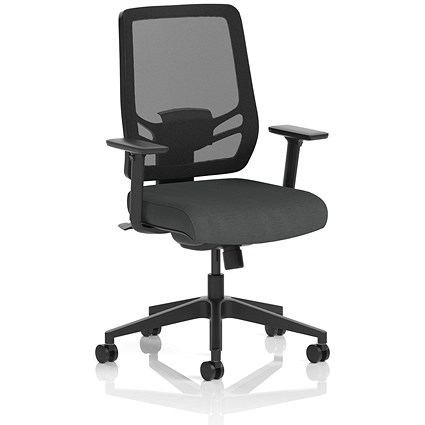 Ergo Twist Mesh Back Ergonomic Task Operator Office Chair, Height Adjustable Arms, Seat Quest Mussel