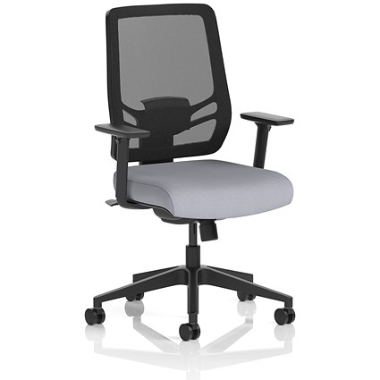 Ergo Twist Mesh Back Ergonomic Task Operator Office Chair, Height Adjustable Arms, Seat Quest Shell
