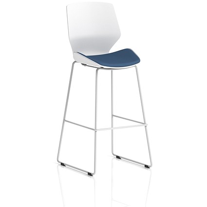 Florence White Frame High Stool, Quest Limpet