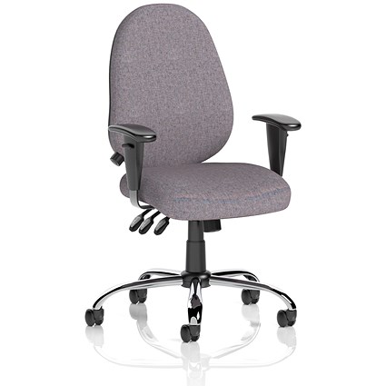 Lisbon Task Operator Chair, Height Adjustable Arms, Rivet Fuse