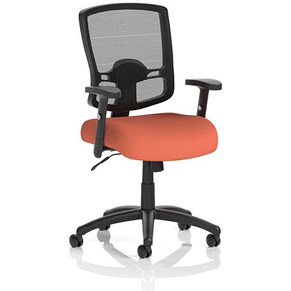 Portland Mesh Back Task Operator Chair, Height Adjustable Arms, Quest Crab