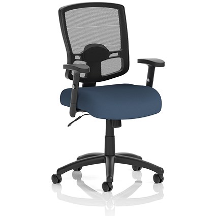 Portland Mesh Back Task Operator Chair, Height Adjustable Arms, Quest Whelk