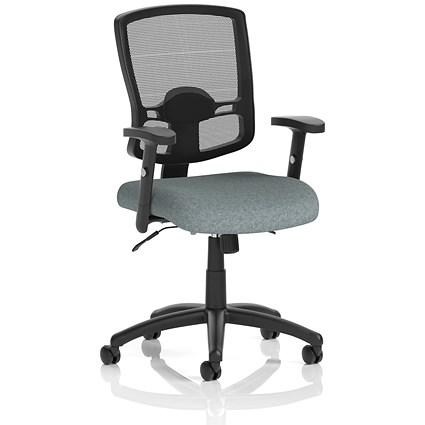 Portland II Mesh Back Chair, Height Adjustable Arms, Rivet Tensile