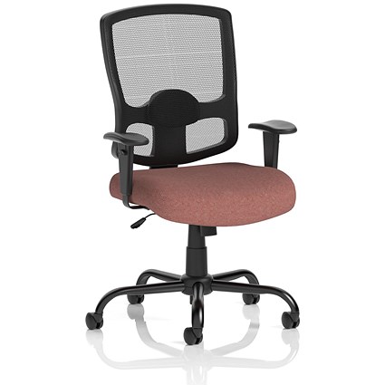 Portland HD Mesh Back Chair, Height Adjustable Arms, Rivet Forge
