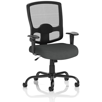 Portland HD Mesh Back Chair, Height Adjustable Arms, Quest Mussel