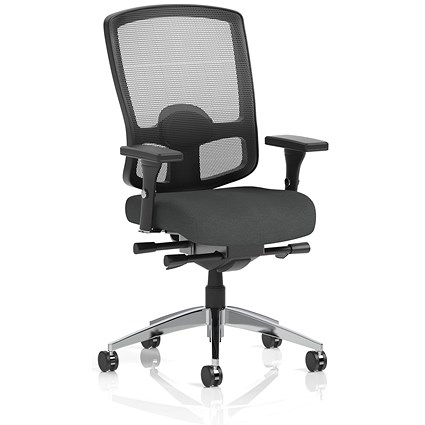 Regent High Mesh Back Ergonomic Task Operator Chair, Height Adjustable Arms, Quest Mussel