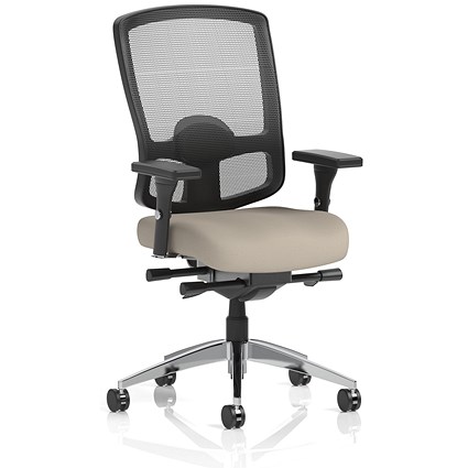 Regent High Mesh Back Ergonomic Task Operator Chair, Height Adjustable Arms, Quest Salt