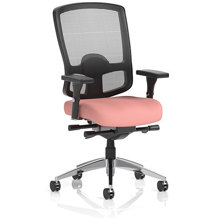 Regent High Mesh Back Ergonomic Task Operator Chair, Height Adjustable Arms, Quest Shrimp