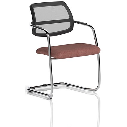 Swift Cantilever Visitor Chair, Rivet Forge