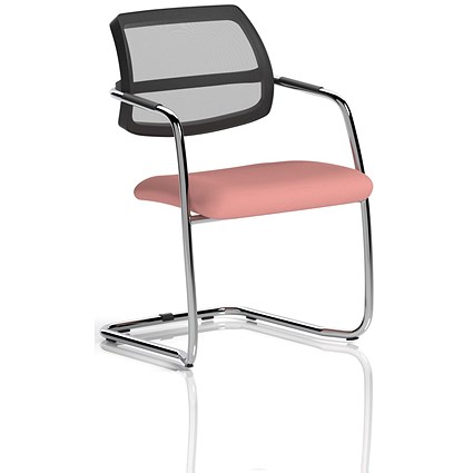 Swift Cantilever Visitor Chair, Quest Shrimp