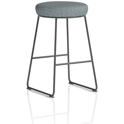 Turin Stool, Black Frame,Rivet Tensile Seat Pad