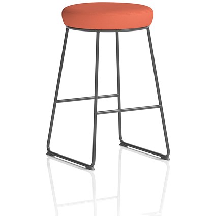 Turin Stool, Black Frame, Quest Crab Seat Pad