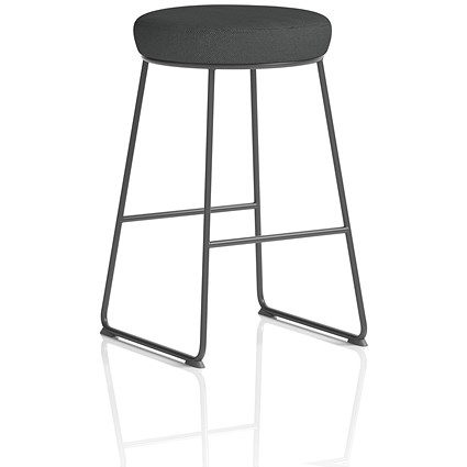 Turin Stool, Black Frame, Quest Mussel Seat Pad