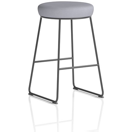 Turin Stool, Black Frame, Quest Shell Seat Pad