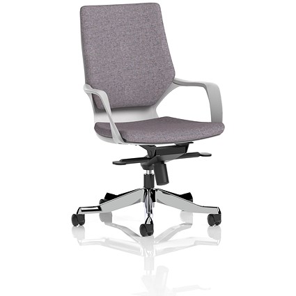 Xenon Executive Medium Back Chair, Fixed Height Arms, Rivet Fuse