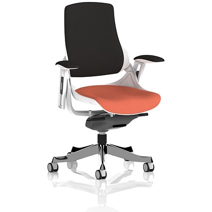 Zure Black Back Executive Chair, Height Adjustable Arms, Quest Crab