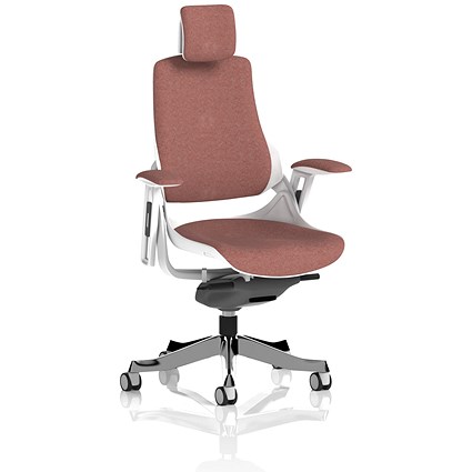 Zure Executive Chair With Headrest, Height Adjustable Arms, Rivet Forge