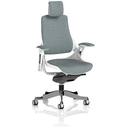 Zure Executive Chair With Headrest, Height Adjustable Arms, Rivet Tensile