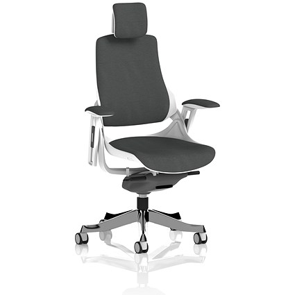 Zure Executive Chair With Headrest, Height Adjustable Arms, Quest Mussel
