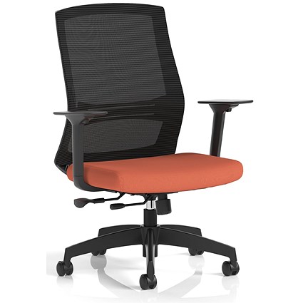 Ventra Mesh Back Task Operator Chair, Height Adjustable Arms, Quest Crab