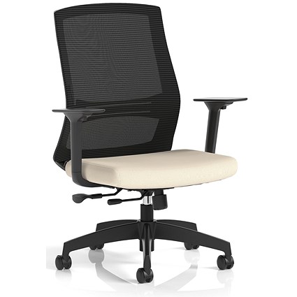 Ventra Mesh Back Task Operator Chair, Height Adjustable Arms, Quest Salt