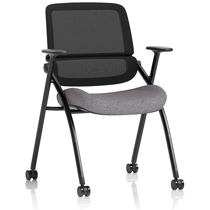 Capra Mesh Back Folding Training Chair, Rivet Fuse