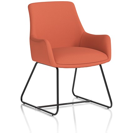 Quote Sled Base Reception Chair Bespoke Colour Quest Crab