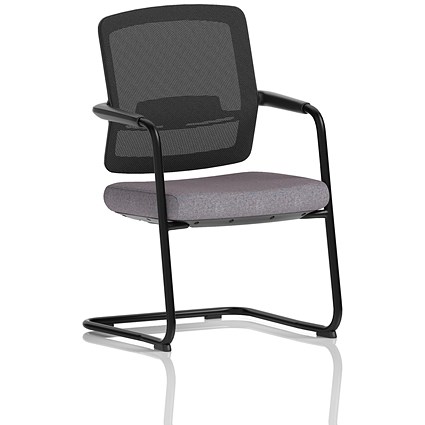 Flint Mesh Back Cantilever Chair, Rivet Fuse