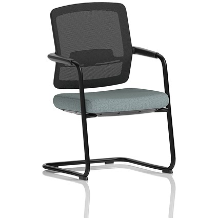 Flint Mesh Back Cantilever Chair, Rivet Tensile