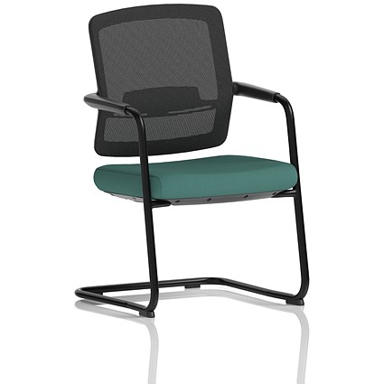 Flint Mesh Back Cantilever Chair, Quest Kelp