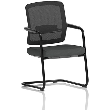 Flint Mesh Back Cantilever Chair, Quest Mussel