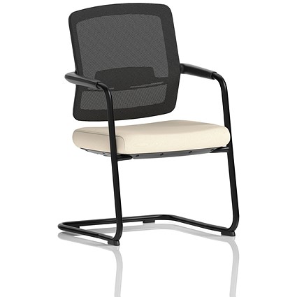 Flint Mesh Back Cantilever Chair, Quest Salt