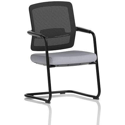 Flint Mesh Back Cantilever Chair, Quest Shell