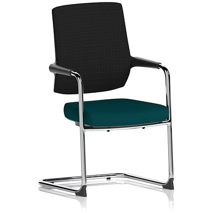 Vero Airmesh Back Cantilever Chair, Maringa Teal