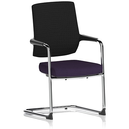 Vero Airmesh Back Cantilever Chair, Tansy Purple