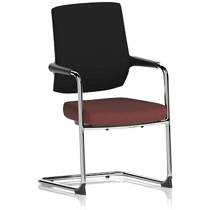 Vero Airmesh Back Cantilever Chair, Rivet Forge