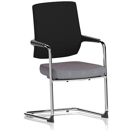 Vero Airmesh Back Cantilever Chair, Rivet Fuse