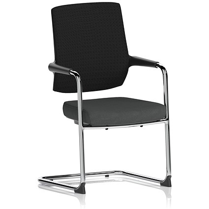 Vero Airmesh Back Cantilever Chair, Quest Mussel