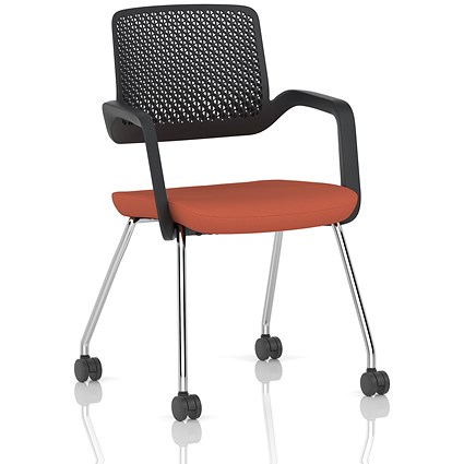 Cosmo Training Chair Black Frame Bespoke Colour Seat Quest Crab